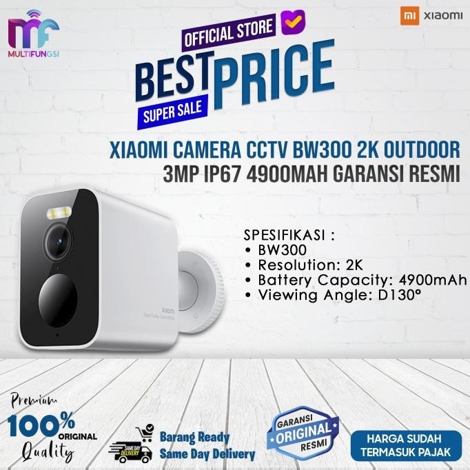 

Xiaomi Camera CCTV BW300 2K Outdoor 3MP IP67 4900mah Garansi Resmi