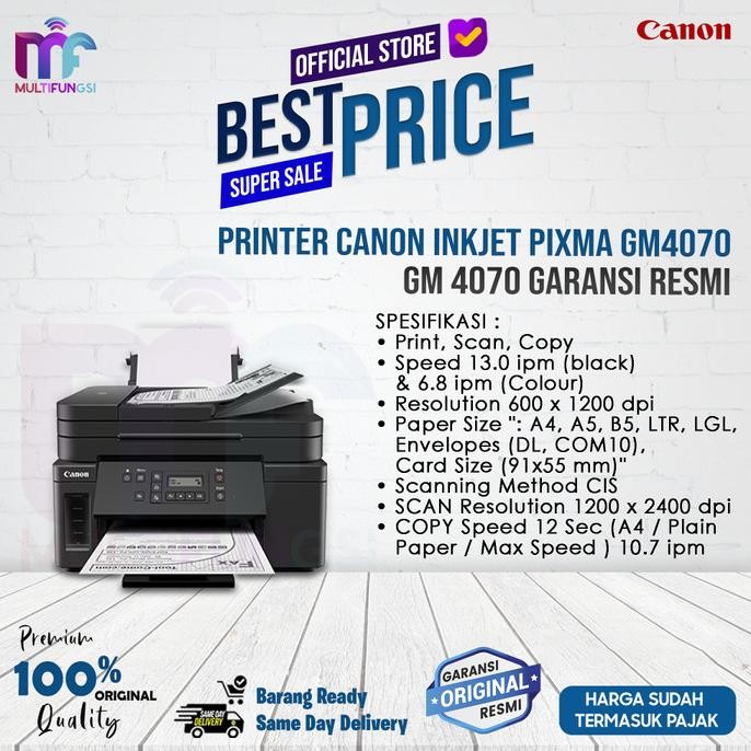 

Printer CANON Inkjet PIXMA GM4070 GM 4070