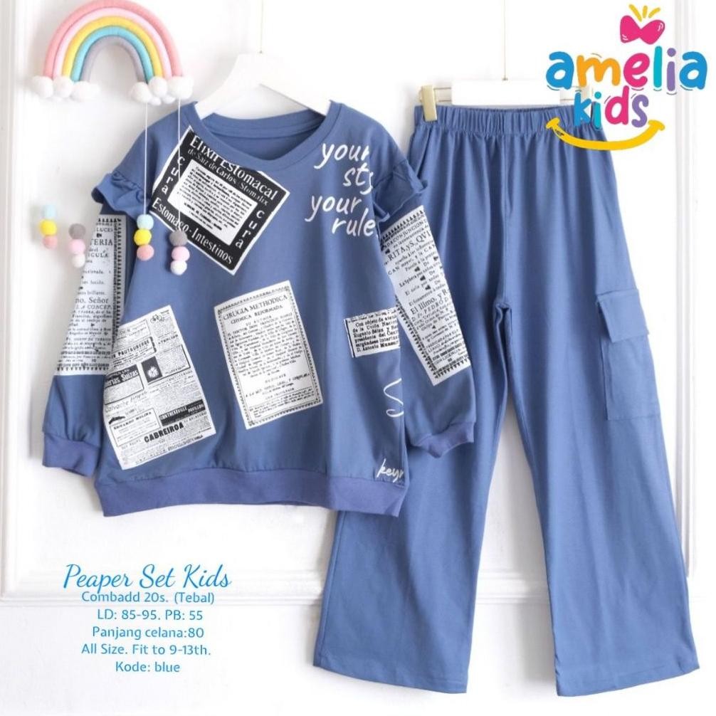 Super Murah Daisy Set Kids Original By Amelia Setelan Baju Anak Perempuan Usia 9-13 Tahun Oneset Ana