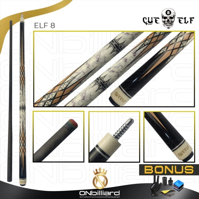 CUE ELF PLAY CUE STICK CARBON LOW DEFLECTION STIK CUEELF BILLIARD BILLIAR BILLYAR