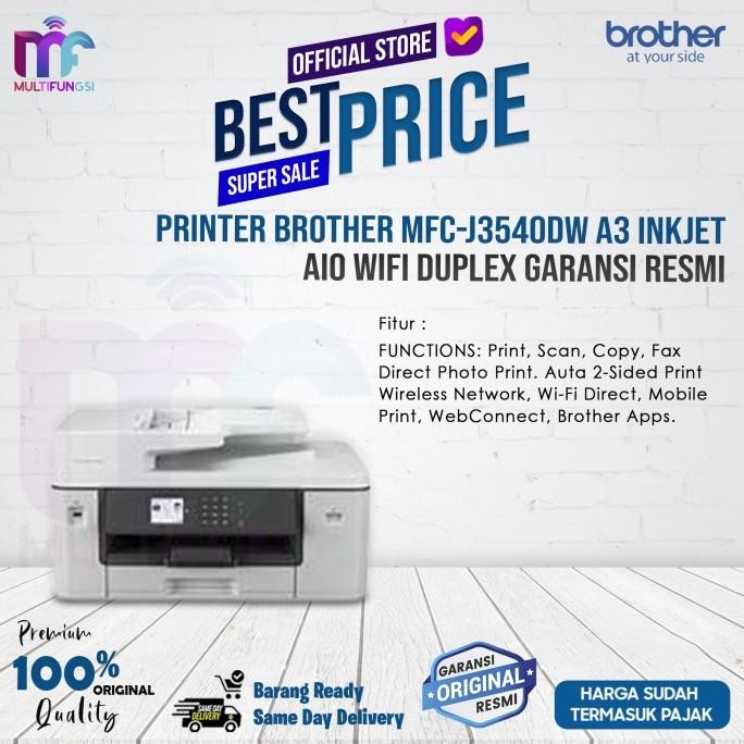 

Printer Brother MFC-J3540DW A3 Inkjet AIO WIFI Duplex Garansi Resmi