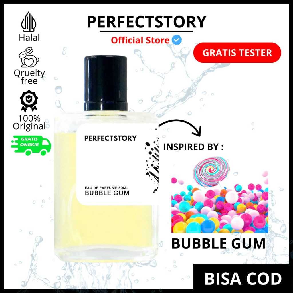 Perfectstory - Parfum Wanita Pria Tahan Lama Aroma Permen Karet Manis Inspired By BUBBLE GUM | Parfu