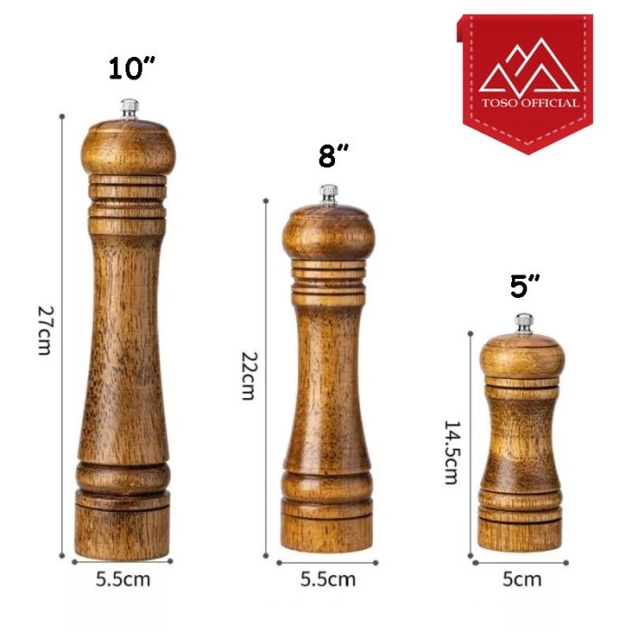 

Gilingan Lada Merica Pepper Ll Wooden Pepper Grinder Ggiling