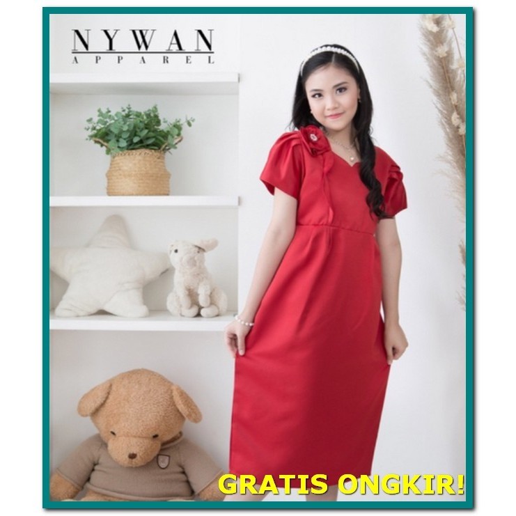 Sress Anak Natal Drwss Umur 4 5 6 7 8 9 10 11 12 Tahun Dreaa Anak Xmas Baju Anaj Kegereja Dress