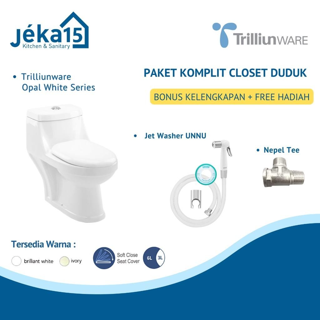 Closet Duduk One Piece | Monoblok | Closet Duduk Trilliunware Opal