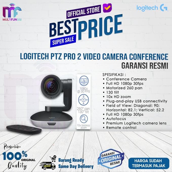 

Logitech PTZ Pro 2 Video Camera Conference Garansi Resmi