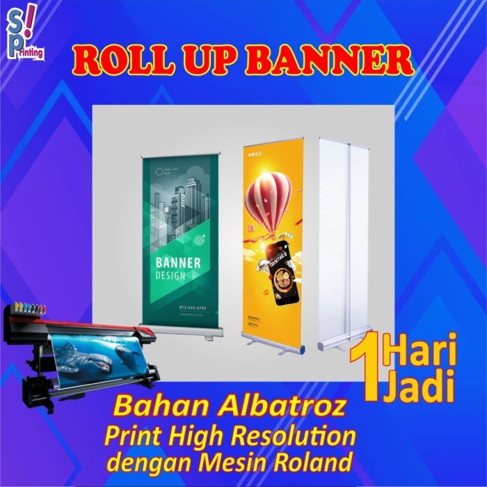 

TERBARU - Roll Up banner ukuran 60 x 160 cm print / cetak