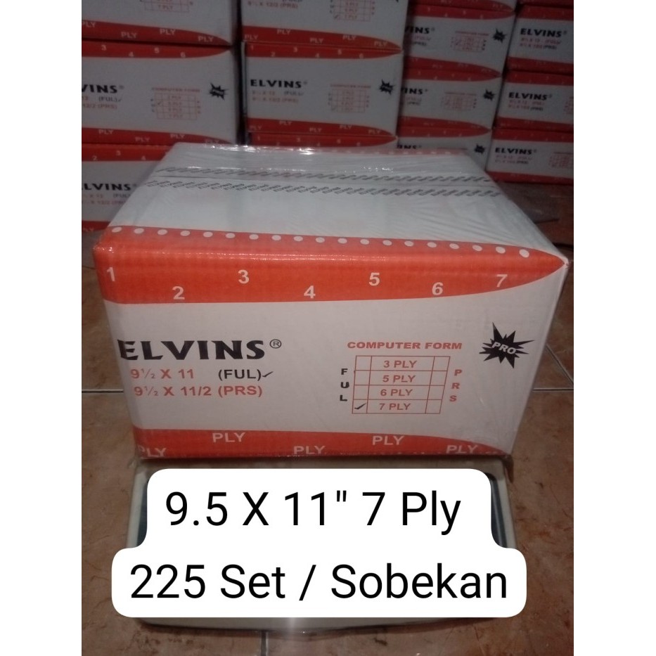 

Continuous Form 9.5 X 11" 7ply ELVINS / Kertas Komputer Qarto (Q4)7Ply