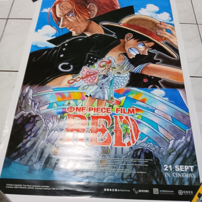 poster film original one piece red