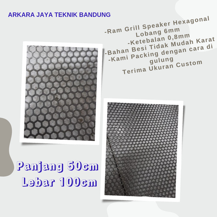 ram speaker grill besi hexagonal 50 x 100 cm