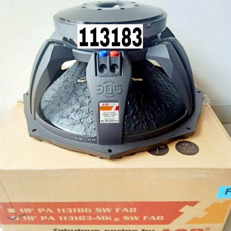 Speaker Fabulous 18 Inch Tipe 113183 Sw Sub Woofer