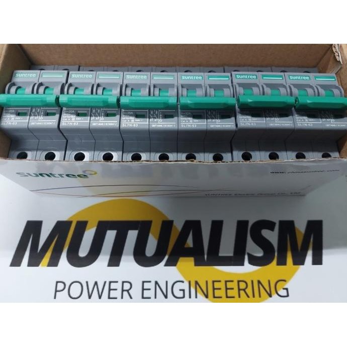 DC MCB SUNTREE 2 Pole 550 VDC 10-63 A [terbaik]