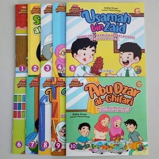 

Seri Sahabat Shahabat Rasulullah KOMPLIT 1 Set Isi 10 Buku GIP
