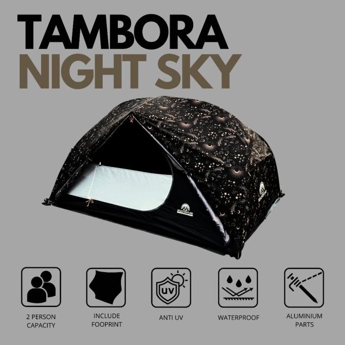 Tenda Big Adventure Tambora 2 Orang Camping Outdoor Hiking Dome Tent