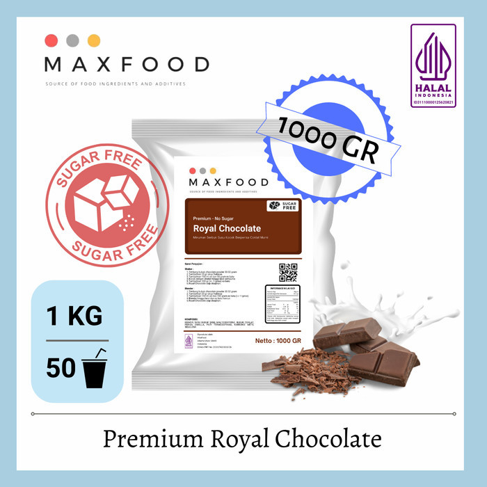 

Promo!! 1 Kg Premium No Sugar Royal Chocolate / Bubuk Royal Cokelat