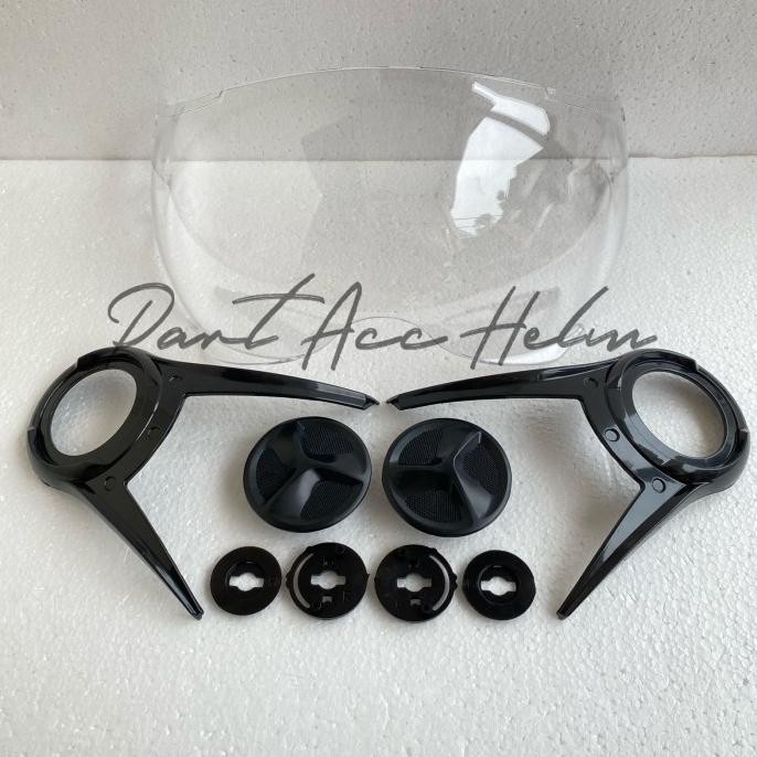 (Pnp) Kaca Visor Dan Paket Kaca Lengkap Helm Yamaha Lexi, Yamaha Mio S, Yamaha Mio Fino Original