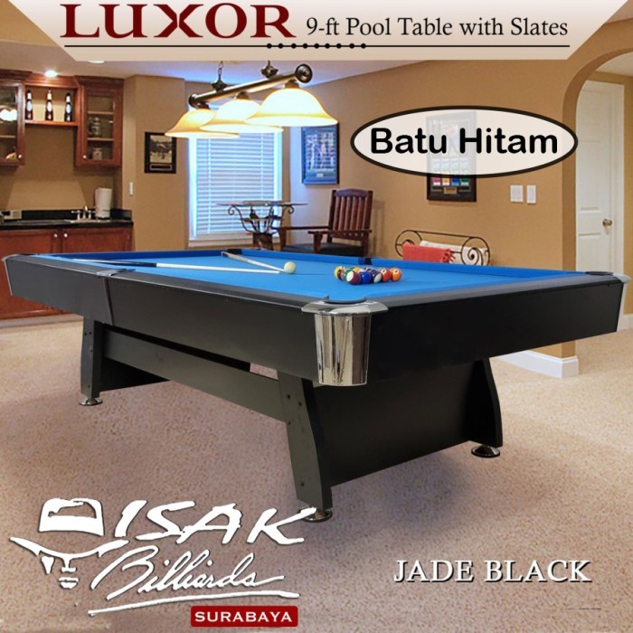 MEJA BILLIARD LUXOR 9 FT POOL TABLE JADE BLACK MEJA BILIAR 9FT
