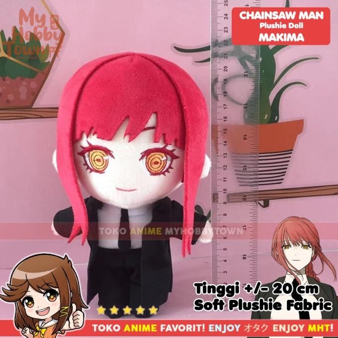 Boneka Makima Chainsaw Man Karakter Anime Cosplay DEL