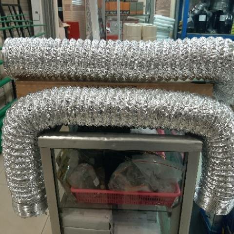 Terlaris Flexible Duct Hose Ducting 4" Selang Exhaust Cerobong Ac Portable 10M