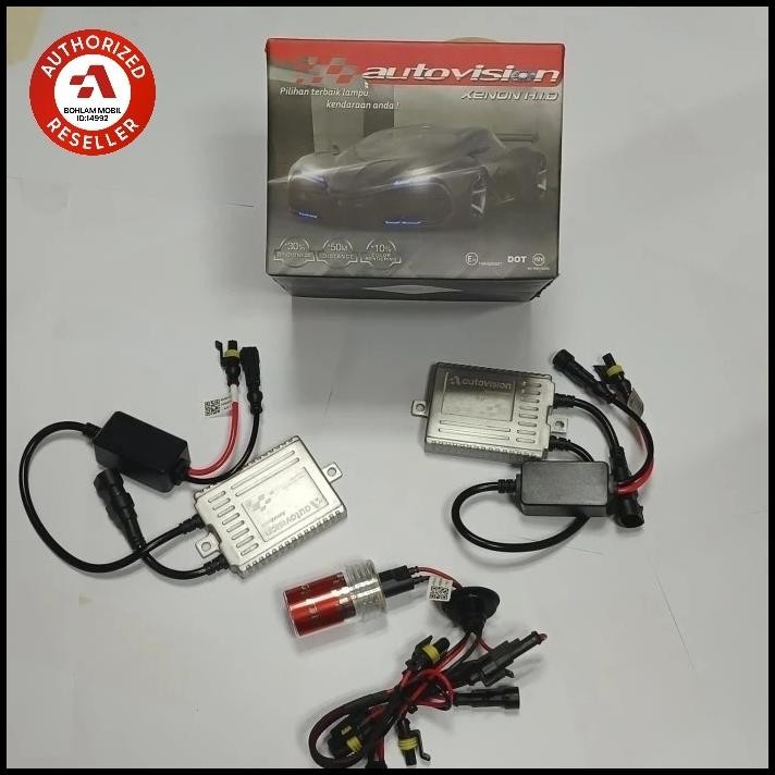 AUTOVISION HID CARBON SINGEL KIT 55W H1 H3 H7 H11 HB3 HB4 4300K/6000K