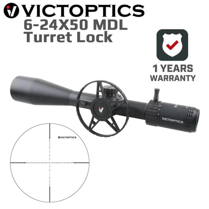 Teleskop Vector Victoptics 6-24X50 Sfp Baru