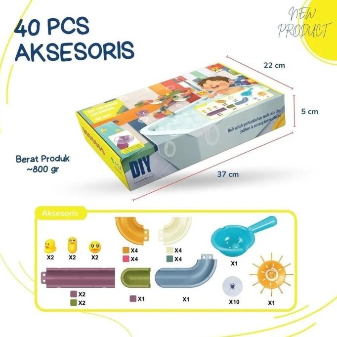 

MAINAN ANAK 40 pcs DIY LINTASAN SELUNCUR - HUMBLEBEE