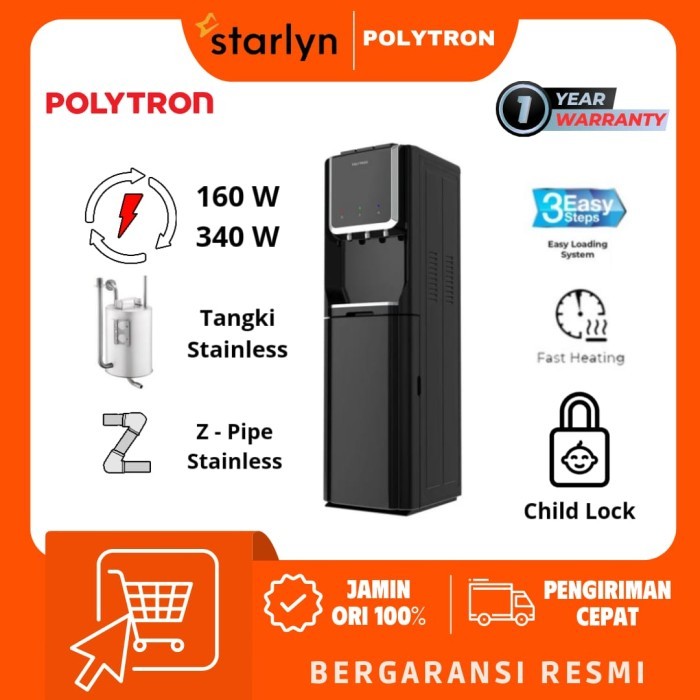 POLYTRON PWC615X DISPENSER GALON BAWAH PWC 615 KOMPRESOR PS-PWC615X