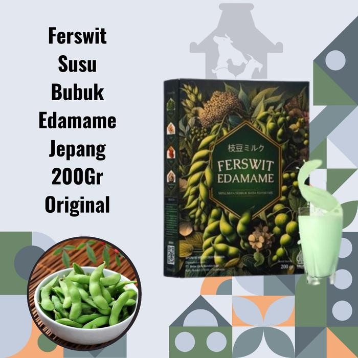 

Ferswit Susu Edamame Susu Bubuk Asli Kedelai Jepang Original 200Gr