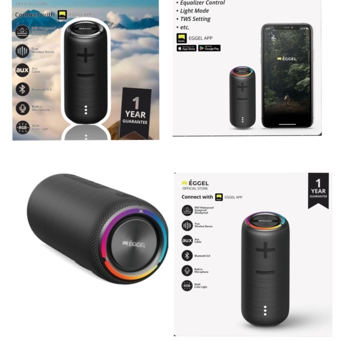 Speaker Eggel Terra 3s yg terbaru dari Eggel, app Eggel. Ultra Bass