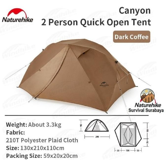 Tenda Canyon 2P Naturehike Nh22Zp005