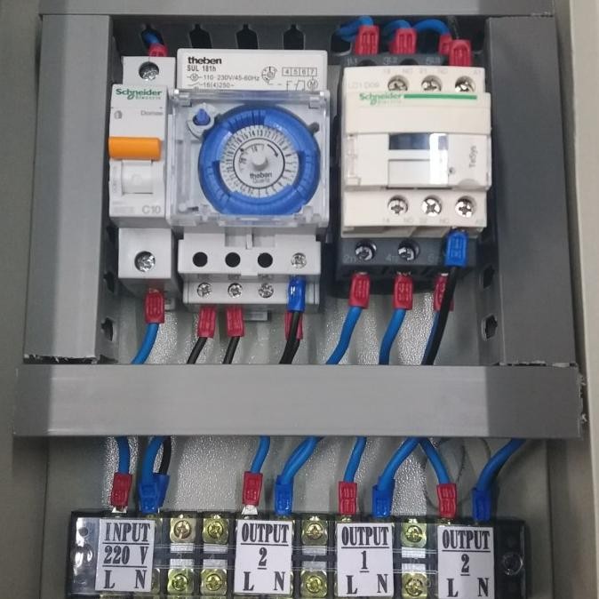 panel otomatis lampu timer 24jam/panel otomatis timer 24jam