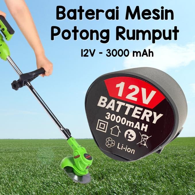 READY Baterai Rumput Mesin Potong Kebun Cordless 12v Casan 12 Volt