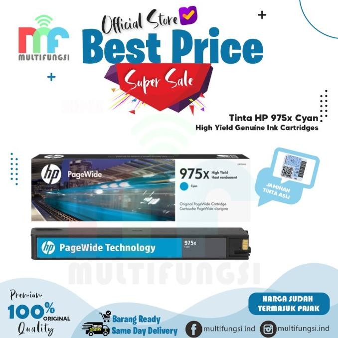 

Tinta HP 975X Cyan [L0S00AA] ORIGINAL 100% [GAK ORI UANG KEMBALI]