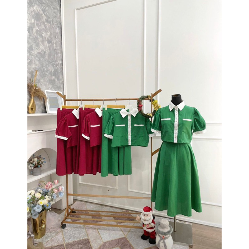 Dress Natal Model Terbaru 2024 Drees Wedding Batik Dresh Gereja Natall Rok Pesta Dres Imlek Cina Cou