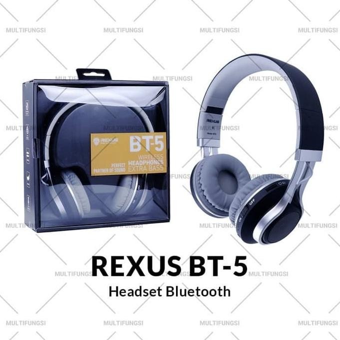 

Headset Bluetooth Rexus BT5 / BT-5 Extra Bass