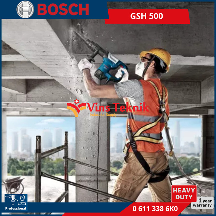 Bosch Gsh 500 Jack Hammer Demolition Hammer Mesin Bobok Beton Gsh500 Hex 17