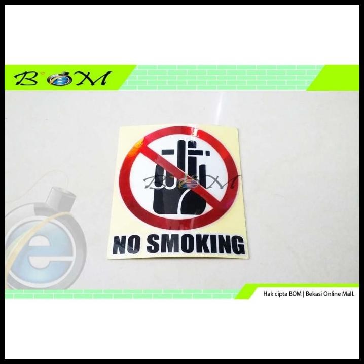 TERBARU STIKER STICKER GAMBAR TULISAN NO SMOKING DILARANG MEROKOK 1 
