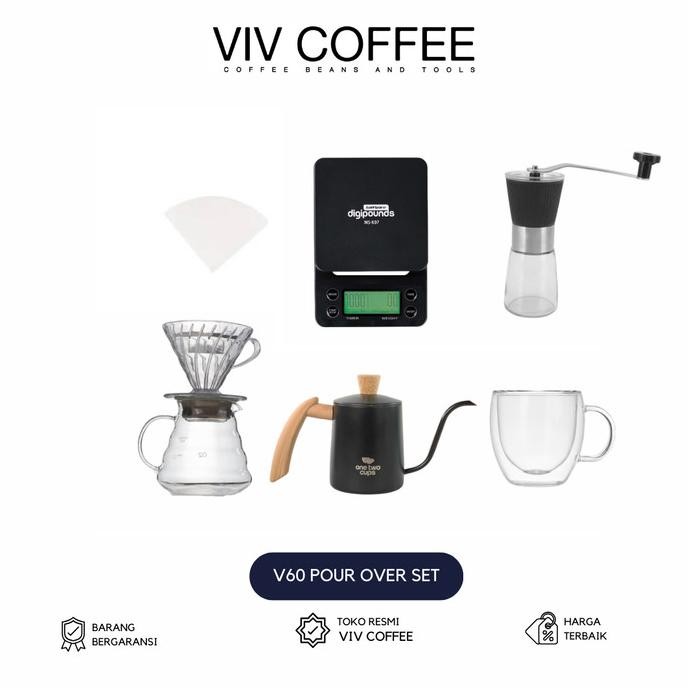 

V60 Pour Over Set Alat Kopi Lengkap Bundle 7 in 1
