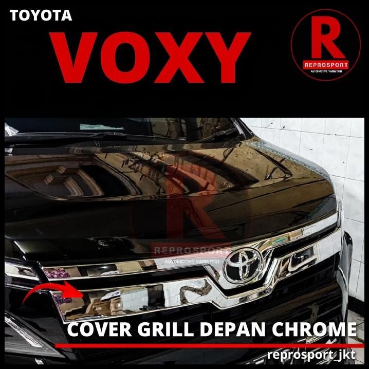 GRATIS ONGKIR VOXY COVER GRILL DEPAN CHROME 