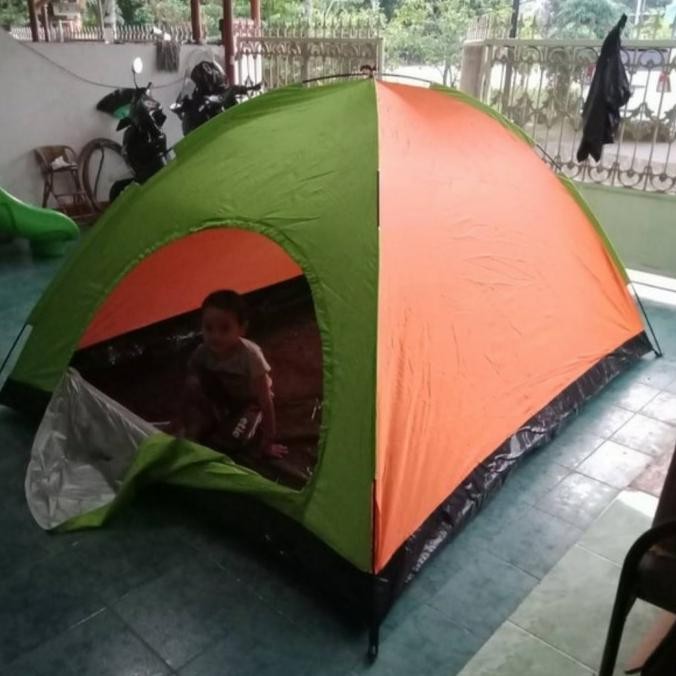 Tenda Camping Kemping Dome Kap 6 Orang / Tenda Gunung Kemah Outdoor