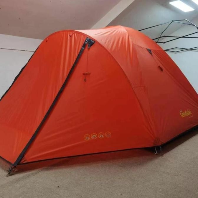 Tenda Tendaki Borneo 6 Orange Tenda Gunung Hiking Trekking Camping