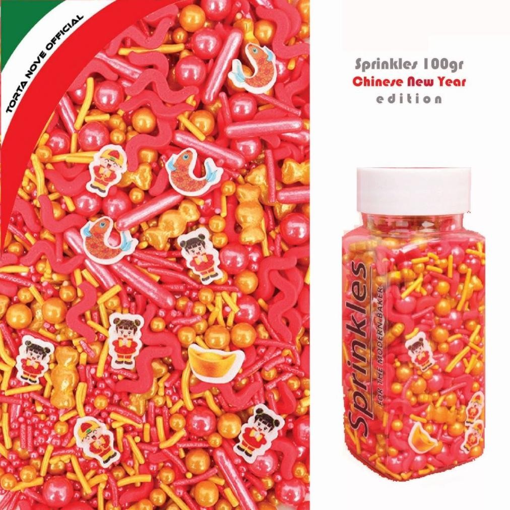 

CR - Trimit Gula FOOD GRADE Sprinkle kue Gula gula Dekorasi Edible SPRINKLES Gold Topping cupcake Natal TERLARIS