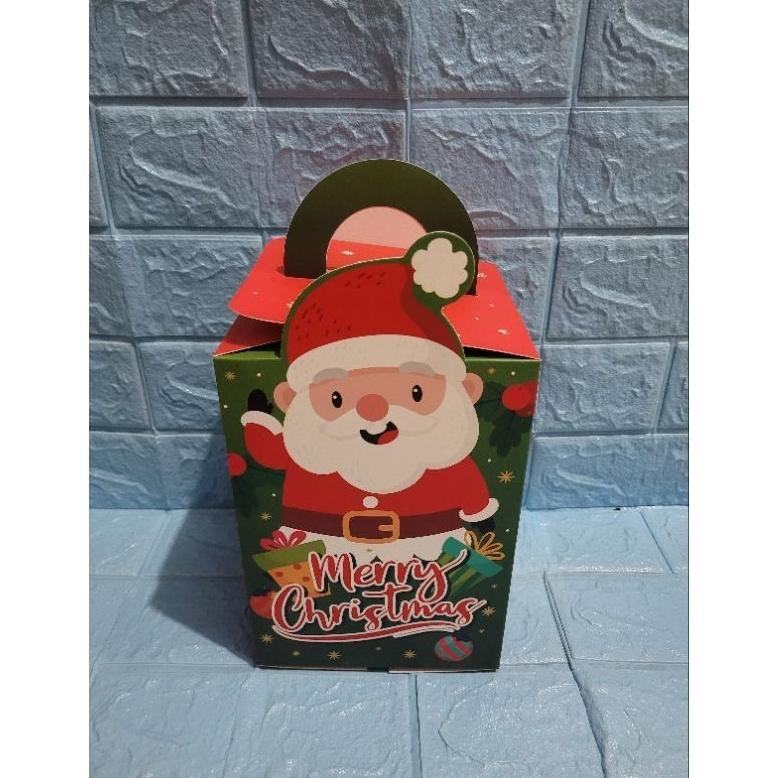 CR - box dus kue kering natal isi 3 toples 500gr/kardus kue christmas xmas (5pcs) TERLARIS