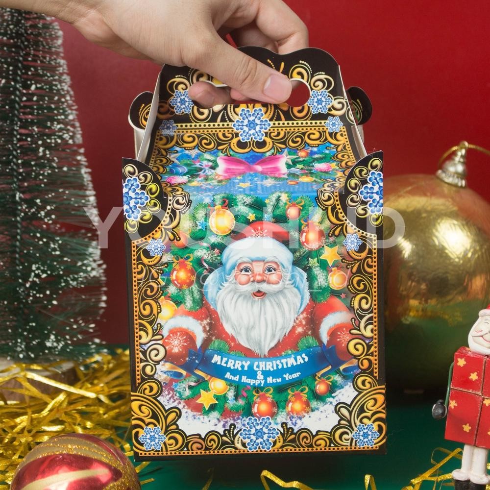 

CR - (5pcs)Dus Kue Kering/Kotak Hampers Natal Merry Christmas/Box Cookies 2 Toples 500gr 14x14x15cm TERLARIS