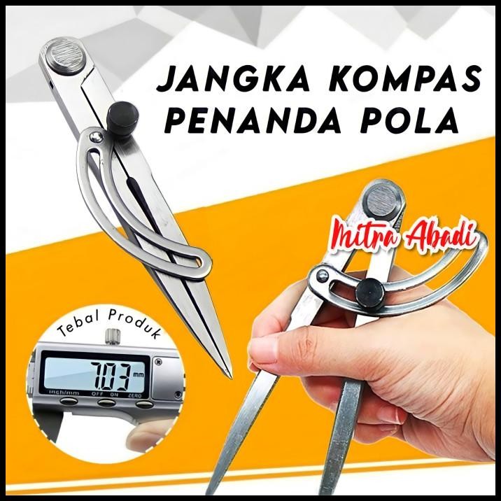 

Jangka Kompas Penanda Pola - Lock Sistem Lingkaran Adjustable