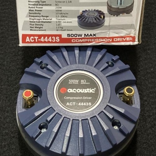 [ACOUSTIC - D443S] DRIVER TWEETER ACOUSTIC PA44 500 WATT