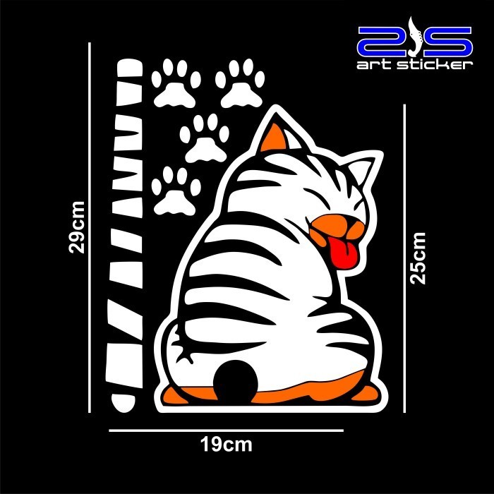 

Akses Mobil Kaca Belakang Stiker Wiper Ekor Kucing Kuntua Put Kiri Casing/Case Skin Wrap CUSTOM - Premium Quality