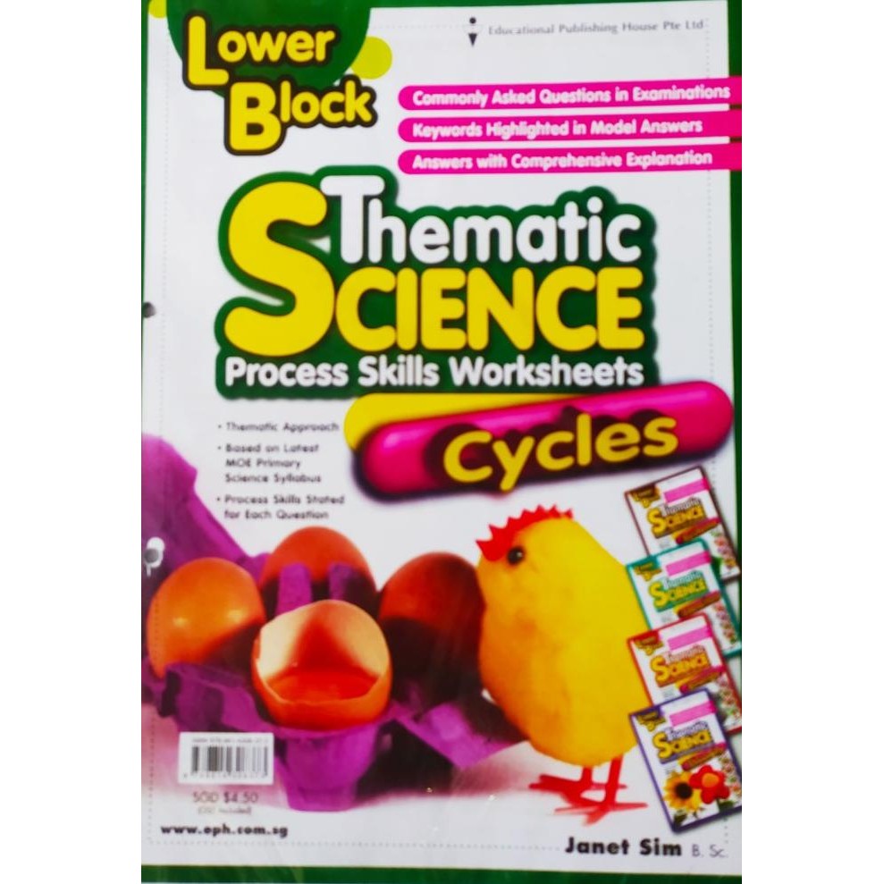 

READY LOWER BLOCK THEMATIC SCIENCE WORKSHEETS - CYCLES