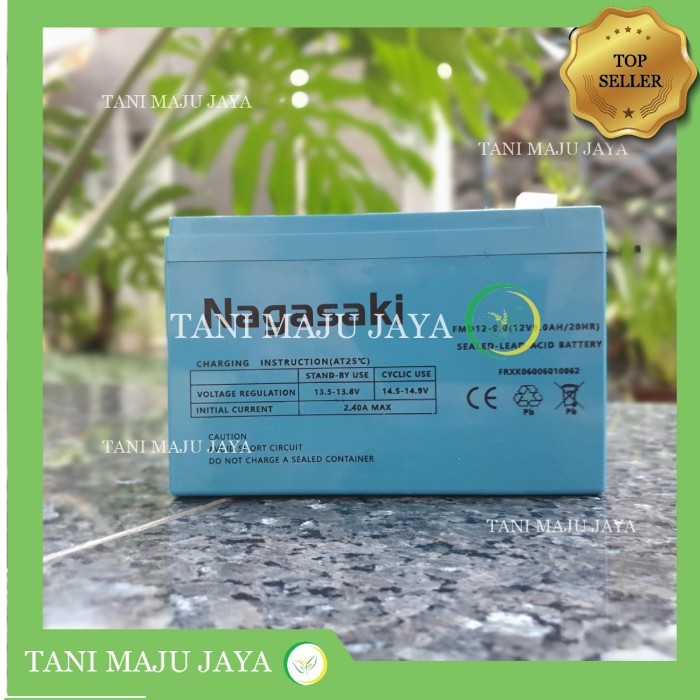 Aki baterai Sprayer Elektrik Nagasaki 12V 9AH Original 100%