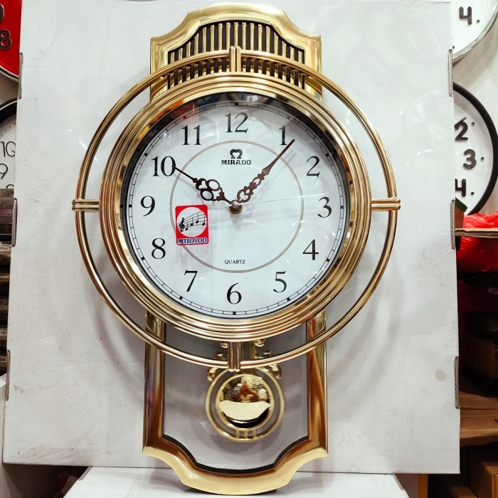 jam dinding mirado bandul bunyi perjam
